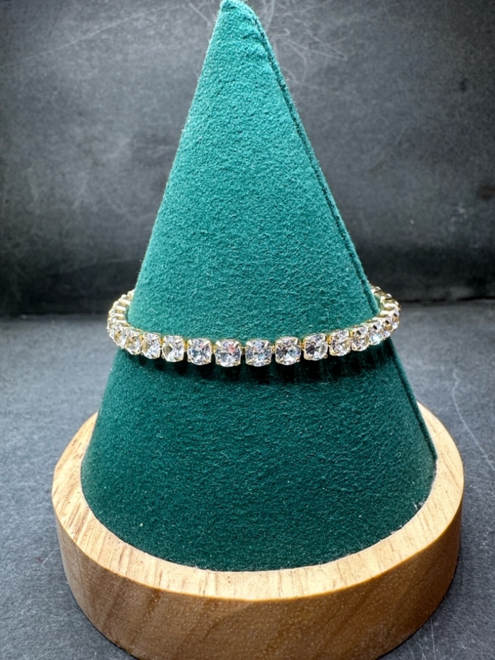 Gold Plated Cubic Zirconia Tennis Slider Bolo Bracelet - Picture 14 of 14